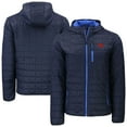 thumbnail image 1 of Men's-Cutter & Buck  Navy Dayton Flyers Rainier Eco PrimaLoft Hooded Full-Zip Jacket, 1 of 3