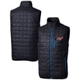 thumbnail image 1 of Men's Cutter & Buck  Navy Dayton Flyers Vault Rainier PrimaLoft Eco Insulated Full-Zip Puffer Vest, 1 of 3