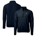 thumbnail image 1 of Men's Cutter & Buck Navy Delaware State Hornets Big & Tall Cascade Eco Sherpa Fleece Quarter-Zip Jacket, 1 of 3