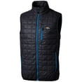 thumbnail image 1 of Men's Cutter & Buck Navy Denver Broncos Rainier Full-Zip Puffer Vest, 1 of 1