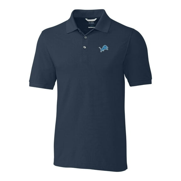 Men's Cutter & Buck Navy Detroit Lions Advantage Polo