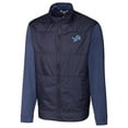 thumbnail image 1 of Men's Cutter & Buck Navy Detroit Lions Stealth Full-Zip Jacket, 1 of 1
