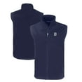 thumbnail image 1 of Men's Cutter & Buck Navy Detroit Tigers Big & Tall Charter Eco Full-Zip Vest, 1 of 3