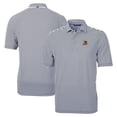 thumbnail image 1 of Men's Cutter & Buck Navy Durham Bulls Big & Tall Virtue Eco Pique Stripe Recycled DryTec Polo, 1 of 3