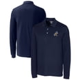 thumbnail image 1 of Men's Cutter & Buck  Navy ETSU Buccaneers Advantage Tri-Blend Pique Long Sleeve DryTec Polo, 1 of 3