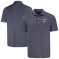 thumbnail image 1 of Men's Cutter & Buck Navy FC Dallas Forge Eco Fine Line Stripe Stretch Recycled Polo, 1 of 3