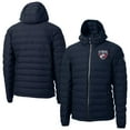 thumbnail image 1 of Men's Cutter & Buck Navy FC Dallas Mission Ridge Repreve- Eco Insulated Full-Zip Hoodie Puffer Jacket, 1 of 3