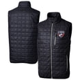 thumbnail image 1 of Men's-Cutter & Buck Navy FC Dallas Rainier PrimaLoft Eco Insulated Full-Zip Puffer Vest, 1 of 3