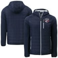 thumbnail image 1 of Men's Cutter & Buck Navy FC Dallas Rainier PrimaLoft- Eco Raglan Full-Zip Hoodie Hybrid Jacket, 1 of 3