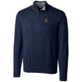 thumbnail image 1 of Men's Cutter & Buck Navy FIU Panthers Big & Tall College Vault Lakemont Tri-Blend Half-Zip Pullover Jacket, 1 of 1