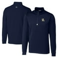 thumbnail image 1 of Men's Cutter & Buck  Navy Frisco RoughRiders Big & Tall Traverse Stretch Quarter-Zip Top, 1 of 3