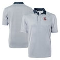 thumbnail image 1 of Men's Cutter & Buck Navy Frisco RoughRiders Big & Tall Virtue Eco Pique Micro Stripe Recycled Polo, 1 of 3