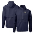 thumbnail image 1 of Men's Cutter & Buck  Navy Frisco RoughRiders  Charter Eco Recycled Half-Zip Anorak Jacket, 1 of 3