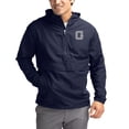 thumbnail image 1 of Men's Cutter & Buck Navy Georgetown Hoyas Charter Eco Recycled Half-Zip Anorak Jacket, 1 of 2