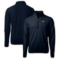 thumbnail image 1 of Men's Cutter & Buck Navy Georgia Tech Yellow Jackets Big & Tall Cascade Eco Sherpa Fleece Quarter-Zip Jacket, 1 of 3