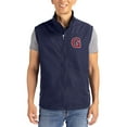thumbnail image 1 of Men's Cutter & Buck Navy Gonzaga Bulldogs Charter Eco Recycled Full-Zip Vest, 1 of 2