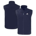 thumbnail image 1 of Men's Cutter & Buck Navy Green Bay Packers  Americana Charter Eco Recycled Full-Zip Vest, 1 of 3