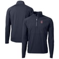 thumbnail image 1 of Men's Cutter & Buck  Navy Greenville Drive Adapt Eco Knit Hybrid Recycled Quarter-Zip Top, 1 of 3