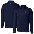 thumbnail image 1 of Men's Cutter & Buck Navy Hillsboro Hops Traverse Stretch Quarter-Zip Pullover Top, 1 of 3