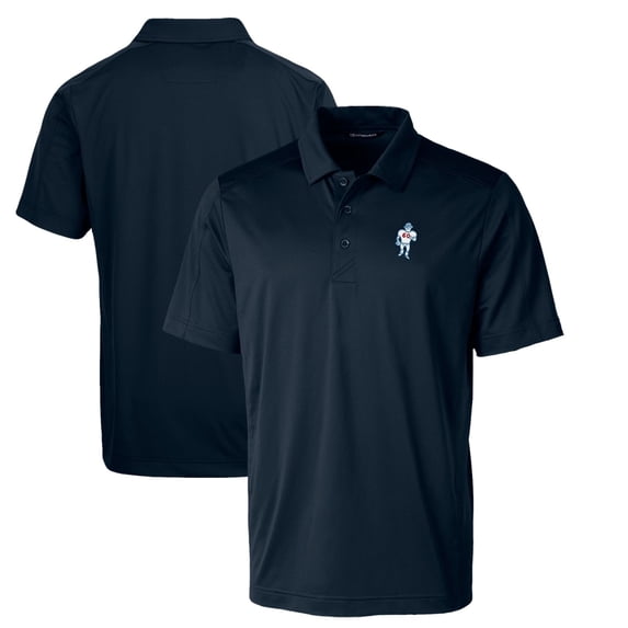 Men's Cutter & Buck Navy Houston Oilers Throwback Logo Big & Tall Prospect Textured Stretch Polo