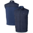 thumbnail image 1 of Men's Cutter & Buck Navy Houston Texans Big & Tall Stealth Hybrid Windbreaker Full-Zip Vest, 1 of 3