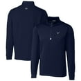 thumbnail image 1 of Men's Cutter & Buck Navy Houston Texans Big & Tall Traverse Stretch Quarter-Zip Pullover Top, 1 of 3