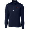 thumbnail image 1 of Men's Cutter & Buck Navy Illinois Fighting Illini Big & Tall Traverse Half-Zip Jacket, 1 of 1