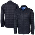 thumbnail image 1 of Men's-Cutter & Buck  Navy Illinois Fighting Illini Ranier Eco Insulated PrimaLoft Full-Snap Shacket, 1 of 3
