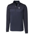 thumbnail image 1 of Men's Cutter & Buck Navy Indianapolis Colts Traverse Stripe Quarter-Zip Pullover Jacket, 1 of 1