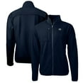 thumbnail image 1 of Men's Cutter & Buck Navy Jackson State Tigers Big & Tall Cascade Eco Sherpa Fleece Full-Zip Jacket, 1 of 3