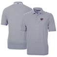 thumbnail image 1 of Men's Cutter & Buck Navy Jacksonville Jumbo Shrimp DryTec Virtue Eco Pique Stripe Recycled Polo, 1 of 3