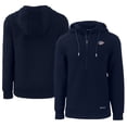 thumbnail image 1 of Men's Cutter & Buck Navy Kansas City Chiefs  Americana Roam Eco Half-Zip Recycled Pullover Hoodie, 1 of 3