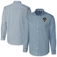 thumbnail image 1 of Men's Cutter & Buck  Navy LA Galaxy Big & Tall Easy Care Stretch Gingham Long Sleeve Dress Top, 1 of 3