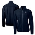 thumbnail image 1 of Men's Cutter & Buck Navy Lehigh Valley IronPigs Big & Tall Cascade Eco Sherpa Fleece Full-Zip Jacket, 1 of 3
