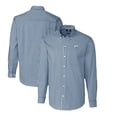 thumbnail image 1 of Men's Cutter & Buck Navy Los Angeles Chargers Throwback Logo Easy Care Stretch Gingham Long Sleeve Button-Down Shirt, 1 of 3