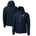 thumbnail image 1 of Men's Cutter & Buck Navy Los Angeles Chargers Throwback Logo Mission Ridge Repreve Eco Insulated Puffer Full-Zip Jacket, 1 of 3