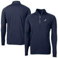 thumbnail image 1 of Men's Cutter & Buck Navy Los Angeles Dodgers Adapt Eco Raglan Quarter-Zip Jacket, 1 of 3