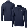 thumbnail image 1 of Men's Cutter & Buck Navy Los Angeles Dodgers Big & Tall Adapt Eco DryTec Raglan Quarter-Zip Jacket, 1 of 3