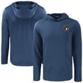 thumbnail image 1 of Men's Cutter & Buck Navy Milwaukee Brewers Coastline Epic Comfort Recycled Eco Hoodie Long Sleeve T-Shirt, 1 of 3