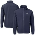 thumbnail image 1 of Men's Cutter & Buck Navy Minnesota Twins Charter Eco Recycled Full-Zip Hoodie Jacket, 1 of 3