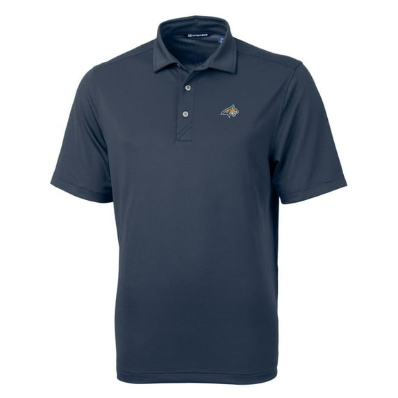 Men's Cutter & Buck Navy Montana State Bobcats Big & Tall Virtue Eco Pique Recycled Polo