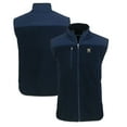 thumbnail image 1 of Men's Cutter & Buck  Navy Navy Midshipmen Big & Tall Cascade Eco Sherpa Fleece Full-Zip Vest, 1 of 3