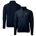 thumbnail image 1 of Men's Cutter & Buck Navy Navy Midshipmen Big & Tall Cascade Eco Sherpa Fleece Quarter-Zip Jacket, 1 of 3
