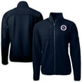 thumbnail image 1 of Men's-Cutter & Buck  Navy New England Revolution Cascade Eco Fleece Full Zip Jacket, 1 of 3