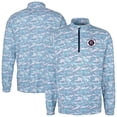 thumbnail image 1 of Men's-Cutter & Buck  Navy New England Revolution Traverse Stretch Eco Camo Print Quarter-Zip Pullover Top, 1 of 3