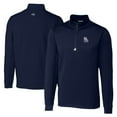 thumbnail image 1 of Men's Cutter & Buck  Navy New Hampshire Fisher Cats Big & Tall Traverse Stretch Quarter-Zip Top, 1 of 3