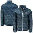 thumbnail image 1 of Men's Cutter & Buck Navy New York City FC Rainier PrimaLoft- Eco Insulated Printed Full-Zip Hoodie Puffer Jacket, 1 of 3