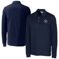 thumbnail image 1 of Men's Cutter & Buck Navy New York Mets Advantage DryTec Tri-Blend Long Sleeve Polo, 1 of 3