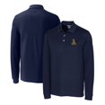 thumbnail image 1 of Men's Cutter & Buck Navy Northern Arizona Lumberjacks Advantage Tri-Blend Pique Long Sleeve Polo, 1 of 3