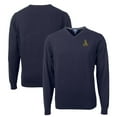 thumbnail image 1 of Men's Cutter & Buck Navy Northern Arizona Lumberjacks Lakemont Tri-Blend V-Neck Pullover Sweater, 1 of 3